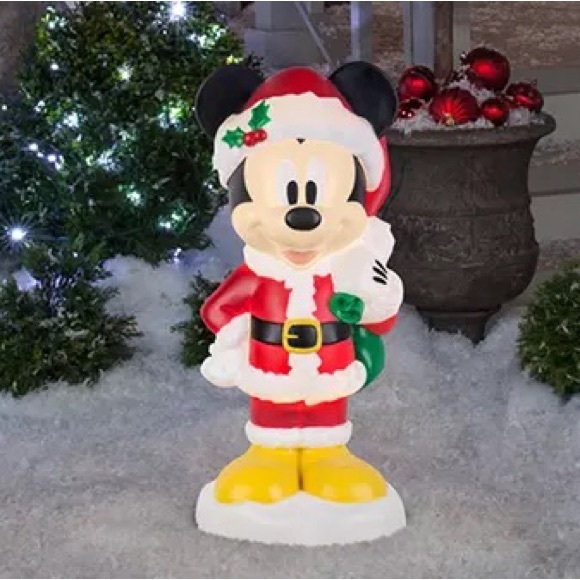 Disney Holiday New Disney Mickey Mouse Santa Blow Mold Poshmark